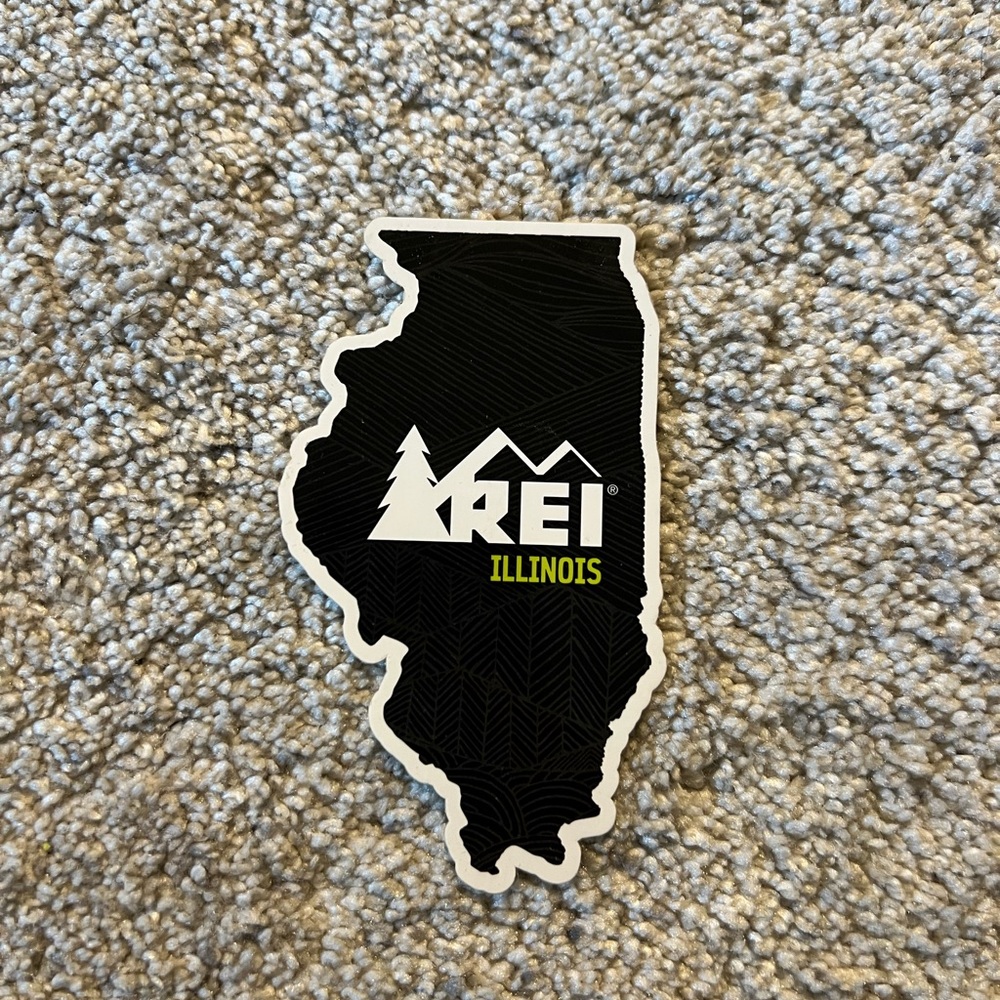 REI Illinois State Sticker Decal